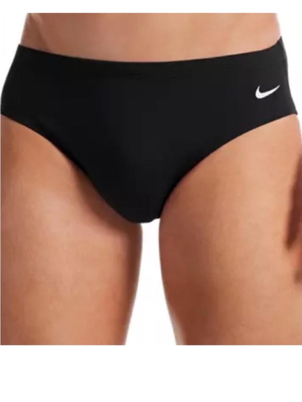 Nike 28 Swim Briefs Hydrostrong Solid Swim Performance in Black NWT